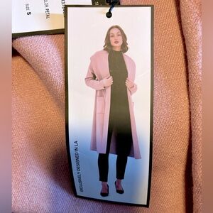MAXSPORT long Petal Pink duster cardigan/coat
